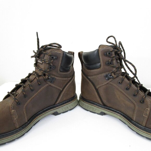 Danner Mens Brown Leather Steel Yard Waterproof Outdoor Work Boots Size 11 - Picture 4 of 10